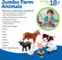 Learning Resources Jumbo Farm Animals Toy Set for Toddlers, 7 Pieces, Ages 18 Mos+