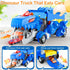 VESIHOLO 3-5, 12 Set, 3 4 5+ Dinosaur Toys for Kids Dinosaur Truck with Cars Toys, Car Track Birthday Gifts Toys