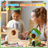 Juexica 4 Pack Birdhouse Kit - DIY Wooden Bird House with Paint and Brushes for Indoor/Outdoor Craft Fun