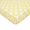TL Care 100% Natural Cotton Percale Fitted Crib Sheet, Golden Yellow Twill Gotcha, 28 x 52, for Standard Crib and