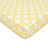 TL Care 100% Natural Cotton Percale Fitted Crib Sheet, Golden Yellow Twill Gotcha, 28 x 52, for Standard Crib and