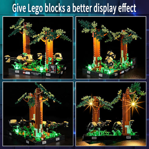 Vaodest LED Light for Lego 75353 Star Wars Endor Speeder Chase Diorama Set - Compatible with Model 75353 (LED Light