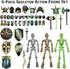 6 Pack T13 Set 54 Dummy 13, 13, 3D Action Figures with Accessories, Skeleton Action Figure Mini DIY Multi-Colored Titan