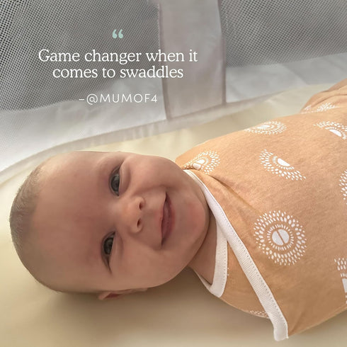 1.0, 3-Pack, 0-3 aden + anais Essentials Easy Swaddle Wrap Quick Change with Bottom Zipper, Snug Cotton Knit Baby Wrap