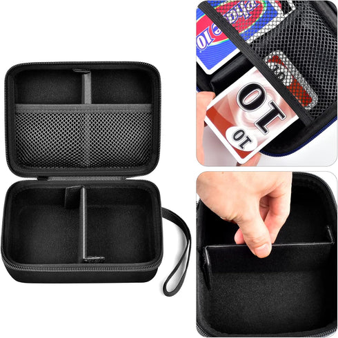 Cards Holder Case Compatible with PM TCG Cards – for SKYJO, Five Crowns, UNO, Phase 10, Holds Up to 400 Cards