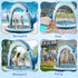 360 Spray,4 Summer 3-8 Gleamkid Giant Shark Sprinkler for Kids - Inflatable Water Toys Splash Pad with PCS Plastic Toss