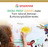 Stockmar Beeswax Block Crayons, Set of 8 Non-Toxic Jumbo Crayons for Kids & Adults, Waldorf Art Supplies in Storage Tin