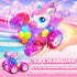 Zmpolir Lights,360Rotation 3 4 5 6 7 8 9 10 Unicorn RC Cars for Girl Toys with Glowling Crystal Wings &Eyes Remote