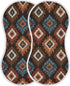 decor gift 4 Pack 22x11in Cotton Burp Cloths Muslin Breathable Rust Ikats Vector wash Cloth for Unisex Newborns