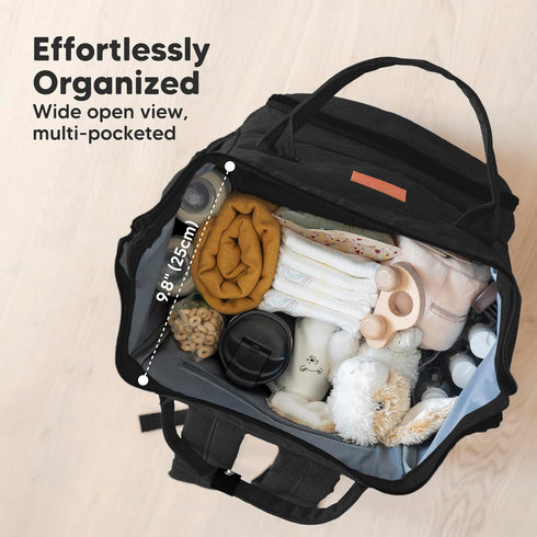 Backpack Backpack KeaBabies Baby Diaper Bag - Large Baby Bag for Boys, Girls, Waterproof Multi Function Travel Diaper