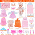 Besurejoy 12'' Playset 4 Bottle,Backpack Set Baby Doll with Outfits,Clothes Hanger,Swaddle