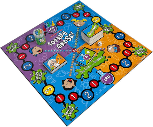 University Games | Scholastic Totally Gross Game of Science with Real Slime, for 2 to 4 Players Ages 6+