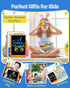 TEKFUN 10IN LCD Writing Tablet for Boys Girls, Magic Doodle Board with Anti-Lost Stylus, Mess Free Coloring (Orange)