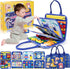 Busy Board Montessori Toys for 1-6 Years Old - Sensory Learning Toys with 10 Pages and 32 Activities for Toddlers