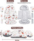 3 2-in-1 BOMOLOUR Infant Insert, Enlarged Head Support for Baby, Reversible Newborn Insert with Strap Covers, Baby