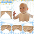 4 Pcs Baby Bibs Feeding Bib for Drooling and Teething, Comfy Neck Baby Bib with Padded Collar