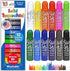 Kwik Stix Solid Tempera Paint Sticks, 12 Colors, Washable Paint Sticks for