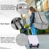 SINVICKO Backpack Car Seat Travel Bag,Padded Car Seats with Steel Cable Handle and Reflective Stripes, Large Durable