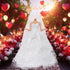 11.5 inch Doll Wedding Dress Handmade Gown White Bride Veil Evening Party Princess Outfit Clothes for Girl Doll (NO