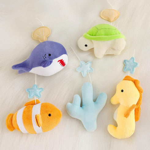 12 Ocean Crib Mobile - Musical Baby Mobile for Crib with Lullabies for Boys & Girls, Sea Animals Baby Crib Mobile