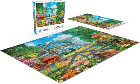 Buffalo Games - Dominic Davison - Oak Valley Farm - 1000 Piece Jigsaw Puzzle for Adults - 26.75 x 19.75
