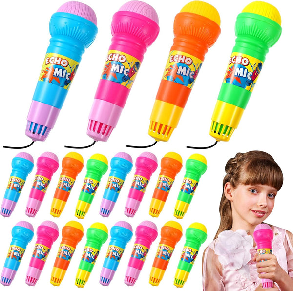 Woanger 20 Pieces Echo Microphone Toy Play Microphones for Kids Bulk Fun