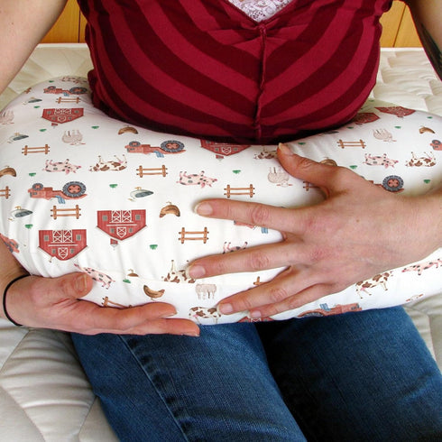 Farm Animals Life Baby Nursing Pillow Covers for Boy Girl Tractor Barn Pig Cow Lamb Hen Duck Soft Nursing Slipcovers