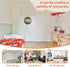 10x10 Inch Sign-D01 Little Man Cave Sign for Boys, Baby Boy Nursery Decor, Kids Room Football Door Hanger, Wooden Round