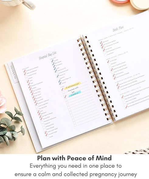 Lamare Pregnancy Journal for First Time Moms Hardcover Pregnancy Planner & Diary Pregnancy Gift for First Time Moms