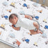 Bedtime Originals Construction Zone Baby Polyester Fitted Crib/Toddler Sheet- White/Trucks by Bedtime Originals
