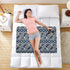 siphylline 52" 34" Ethnic Style Geometric Pattern Blue Extra Large Resuable Baby Bed Pad Water Resistant Baby Diaper