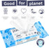 1 60 100% 99% Pura Flushable Toddler Wipes x Wipes, Plastic Free, Water, Hypoallergenic & Fragrance Free, Totally