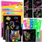 Scratch Art for Kids, Funtopia 100 Sheets Rainbow Scratch Paper, Black Scratch