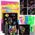Scratch Art for Kids, Funtopia 100 Sheets Rainbow Scratch Paper, Black Scratch