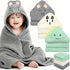 Sublaga 12 Pcs Baby Towels and Washcloths Set, Hooded Baby Towel, Soft and