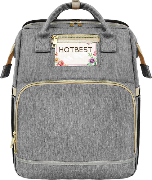 Backpack Pack HOTBEST Diaper Bag with Changing Station, Baby Essentials Travel Tote Multi function Waterproof Bag