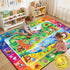 Rogara Kids Rug for Playroom, Educational Learning Play Mat, Soft Non-Slip Machine Washable
