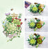Mini Bricks Succulent Plant Building Kit,389PCS DIY Simulating Plant Ecology Collection Building Toy,Bouquet Set Gifts for Adults, Children(Not Compatible with Lego Set )