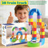 Set 3D 3 4 5 6 7 8 (95PCS) Electric Train for Kids,Infinity Racer Train,Educational STEM Learning Toy,Anti-Gravity