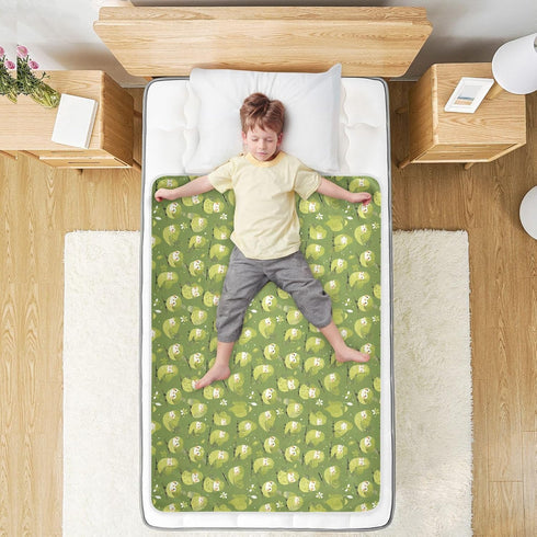 siphylline 52" 34" Green Cute Birds Extra Large Resuable Potty Training Pad Soft Absorbent Diaper Changing Pad