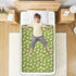 siphylline 52" 34" Green Cute Birds Extra Large Resuable Potty Training Pad Soft Absorbent Diaper Changing Pad
