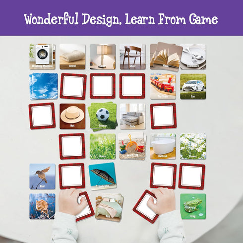 72 36 4 5 6 PCS Daily Items Matching Game, Designs Everyday Objects Memory Cards Engaging Picture Matching Game