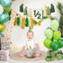Squway 1/2 3PCS 6 Birthday Boy High Chair Banner - Half Birthday Decorations with Cone Birthday Hat Cake Candle, Half