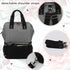 2 2 LUXJA Breast Pump Bag with Compartments for Breast Pump and Cooler Bag, Breast Pumping Case with Options