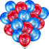 Zonon 40 Pcs Western Cowboy Balloons - Bandana Balloons Blue and Red, Large 12 Inch Latex Bandana Print Decorations Kit