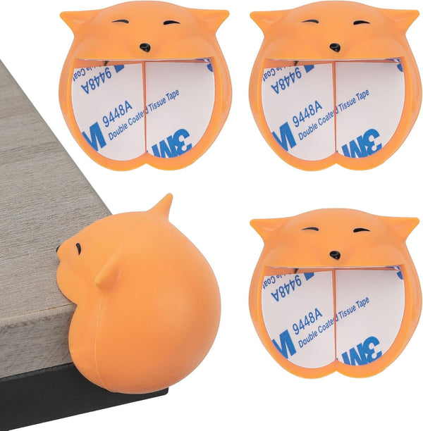 CAIRIAC Large Corner Protectors for Furniture, Adhesive Corner Guards, Cute Fox Shape Decorative
