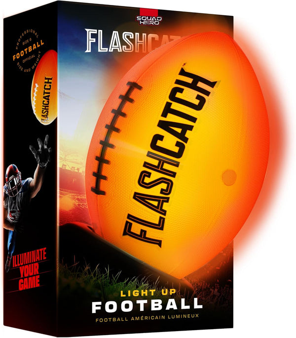 Light Up Football, Glow in the Dark Ball for Outdoor Sports, Birthday Gifts for Boys Ages 8-15+