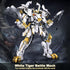 Set Playset, 679 14+ HIGH GODO Mech Robot Building Blocks for Adults, Flexible Cool White Tiger Warrior Model Kit