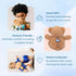 Zip N' Bear Zippy The Bear, Soft Plush Teddy Bear with Matching Unicorn Pajamas, Perfect Sensory Toy