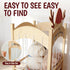 Stuffed Animal Storage,Christmas Reindeer Stuffed Animal Organizer, Movable Stuffed Animal Holder with Elastic Cords